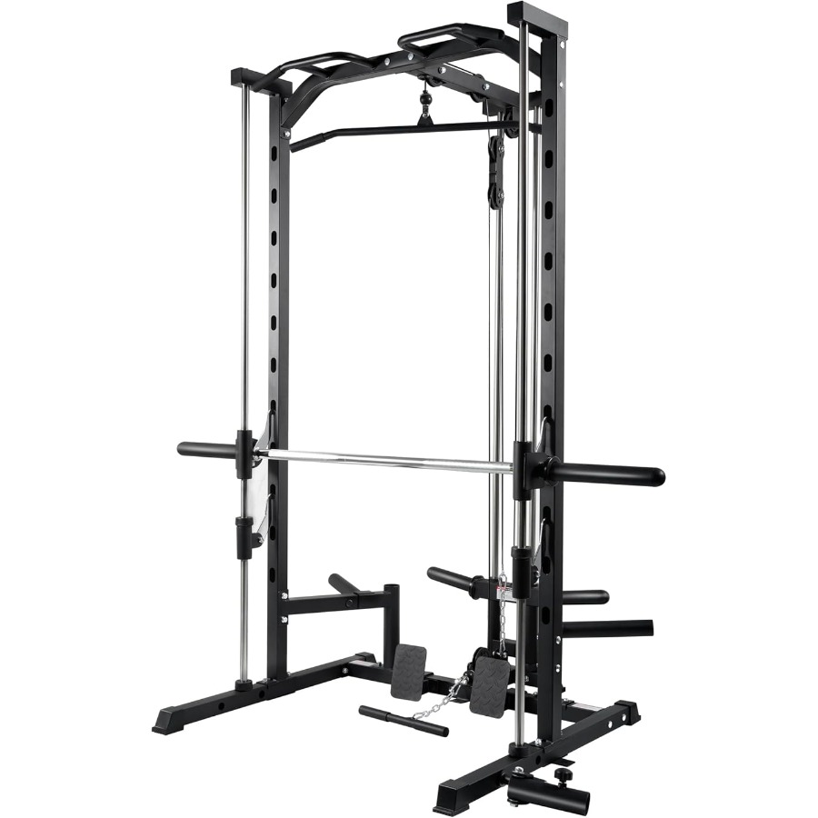 Landmine Barbell Attachment - Smith Machine Power Rack with LATPull