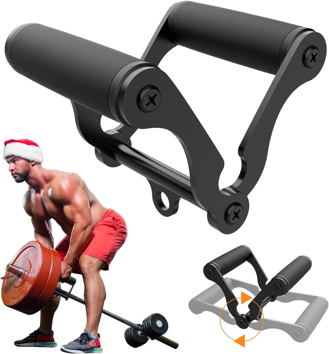 Landmine Barbell Attachment - V-Bar T-Row Landmine Handle Attachment for