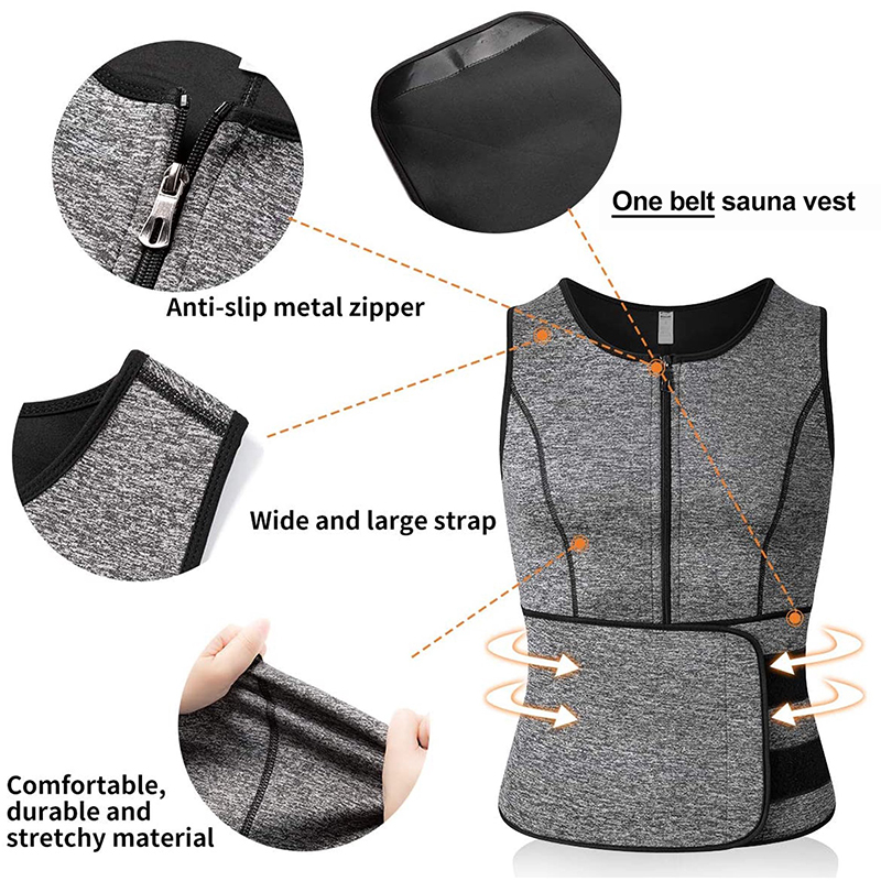 Men Neoprene Sauna Sweat Vest  - Crossfit Weight Vest incelemesi ve fiyatı