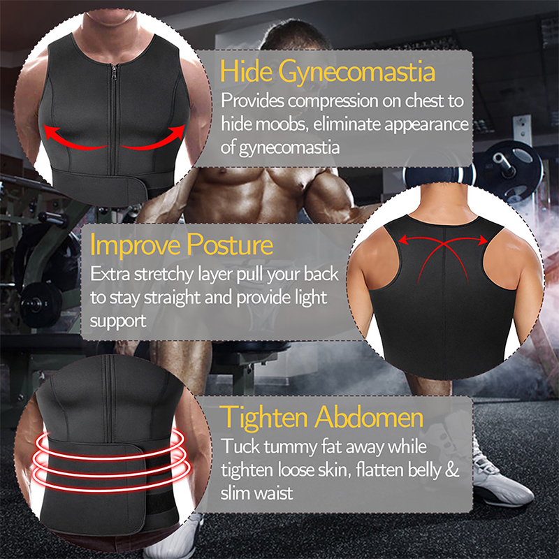 Men Neoprene Sauna Sweat Vest  - Crossfit Weight Vest incelemesi ve fiyatı