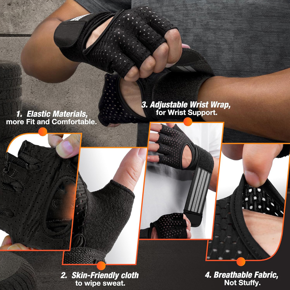 Fitness Gloves with Wrist Supp - Crossfit Gym Gear incelemesi ve fiyatı