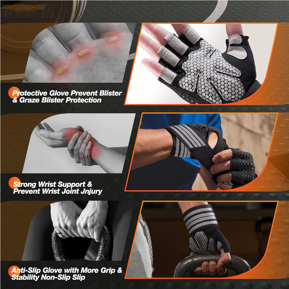 Fitness Gloves with Wrist Supp - Crossfit Gym Gear incelemesi ve fiyatı