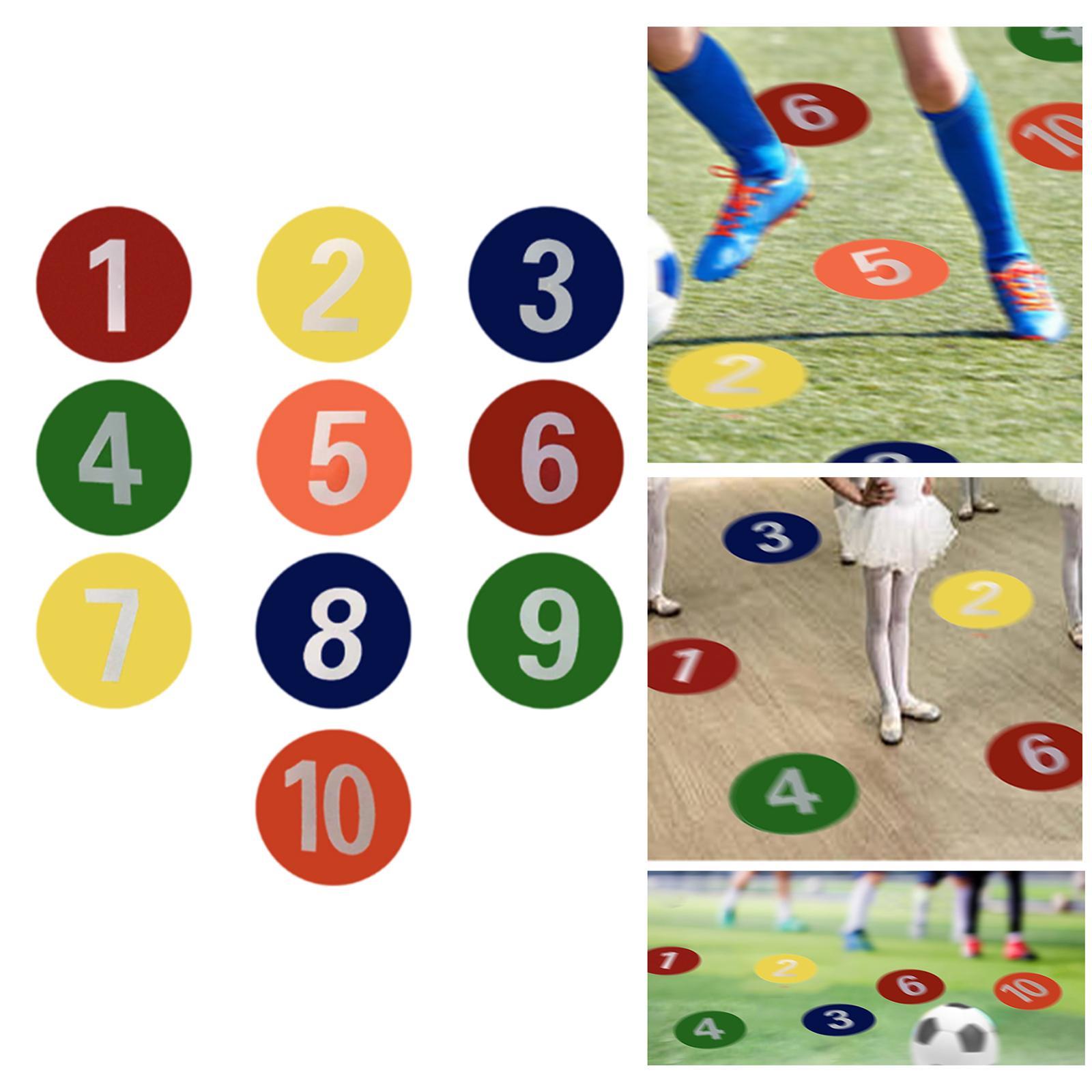 10x Numbered Floor Dots Marker - Speed Agility Dots incelemesi ve fiyatı