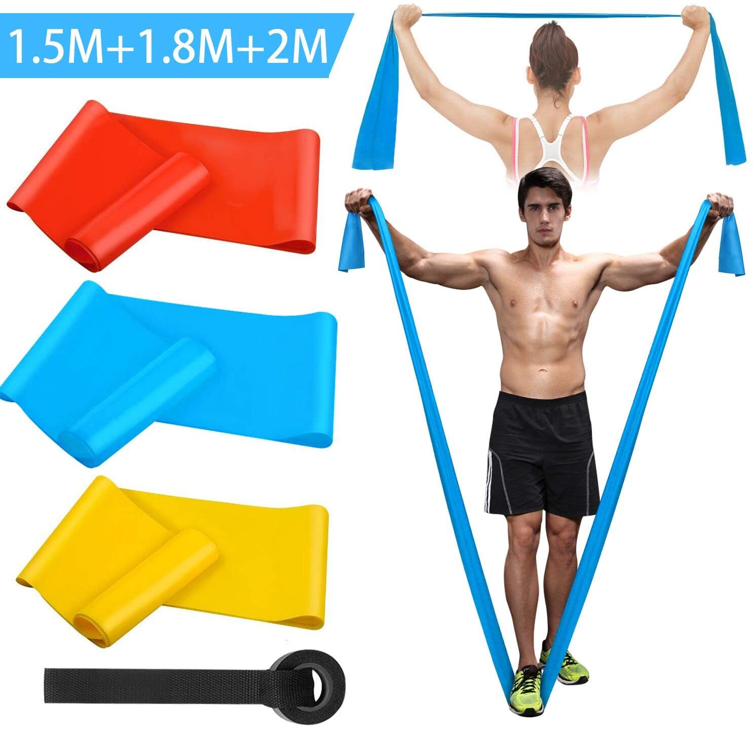 Elastic Fitness Bands 3Pcs Res - Crossfit Workout With Equipment incelemesi ve fiyatı