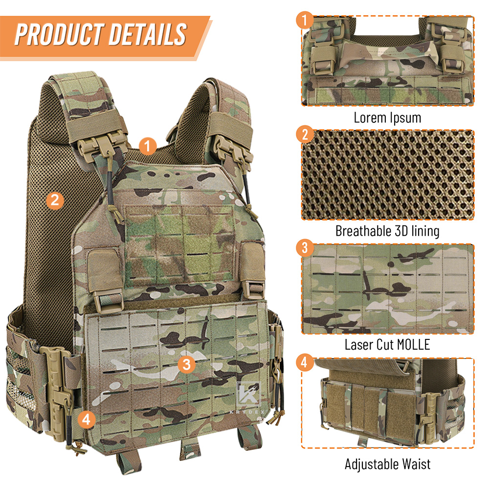 KRYDEX Tactical Vest Molle Las - Crossfit Weight Vest incelemesi ve fiyatı