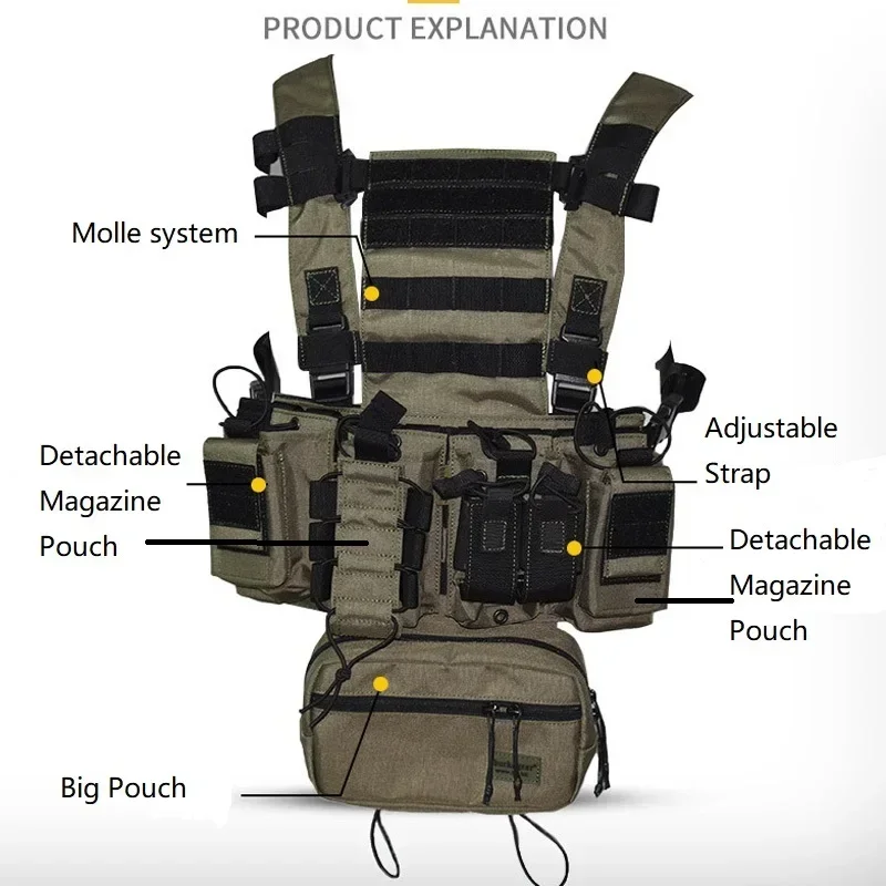 D3CR Chest Rig Vest Multicam B - Crossfit Gear For Men incelemesi ve fiyatı