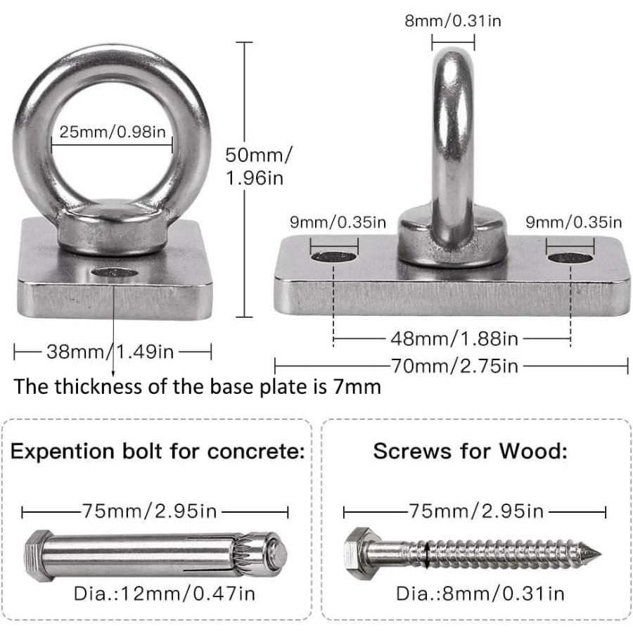 Wall Ceiling Mount Bracket for - Battle Rope Anchor incelemesi ve fiyatı