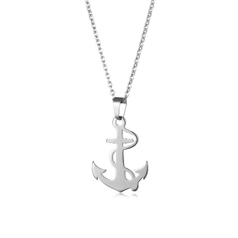 Silver Anchor Pendant Necklace - Battle Rope Anchor incelemesi ve fiyatı