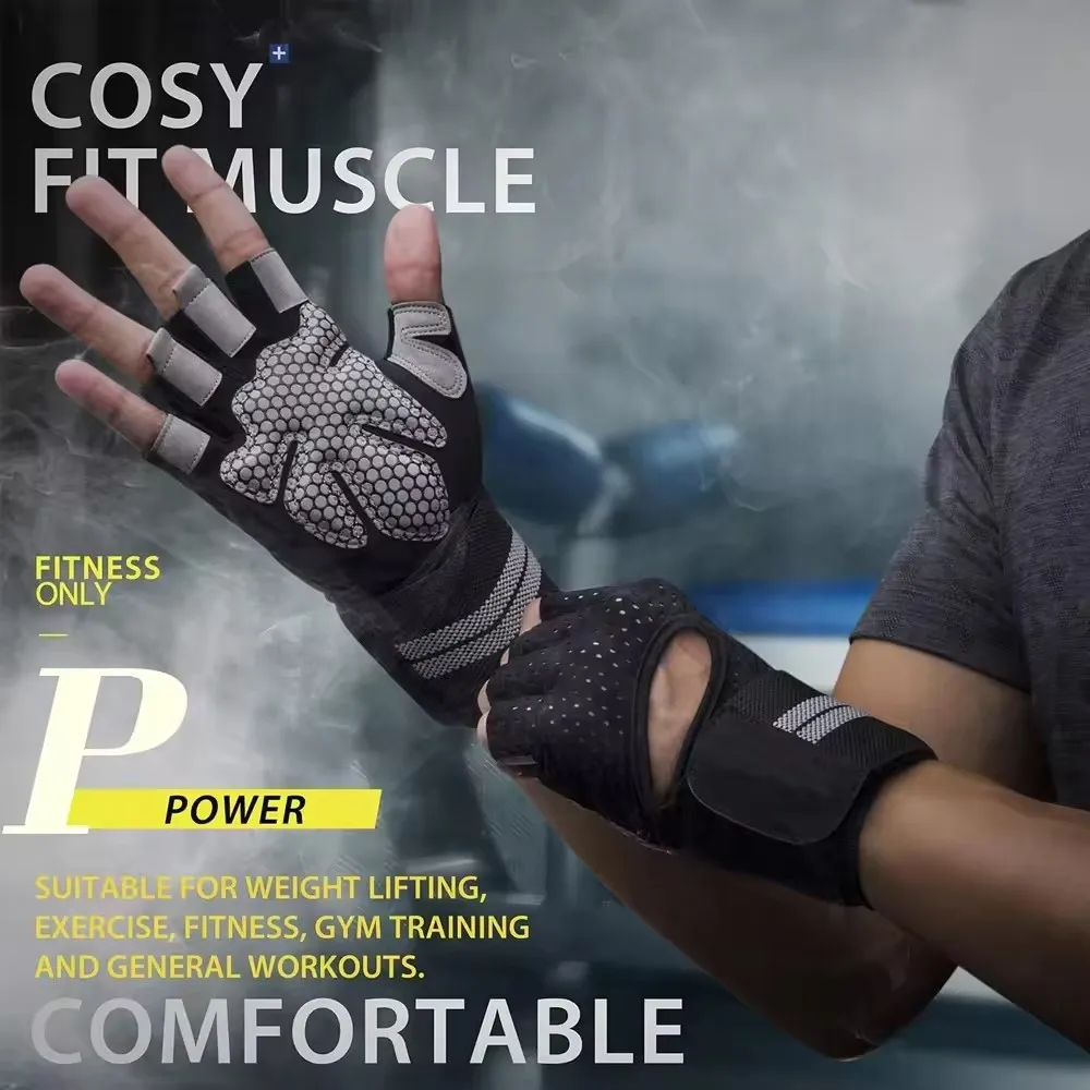1Pair Half Finger Gym Fitness  - Crossfit Workout With Equipment incelemesi ve fiyatı