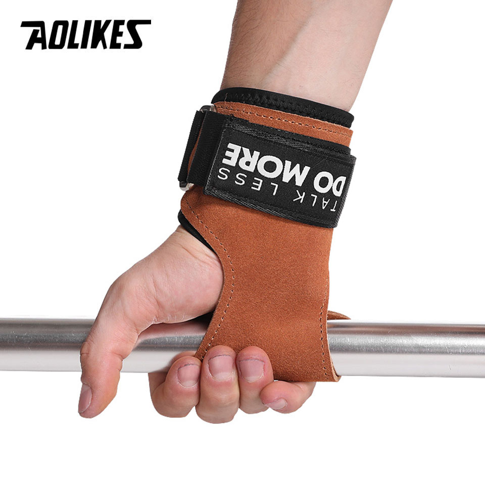 AOLIKES Cowhide Gym Grips Glov - Crossfit Workout With Equipment incelemesi ve fiyatı