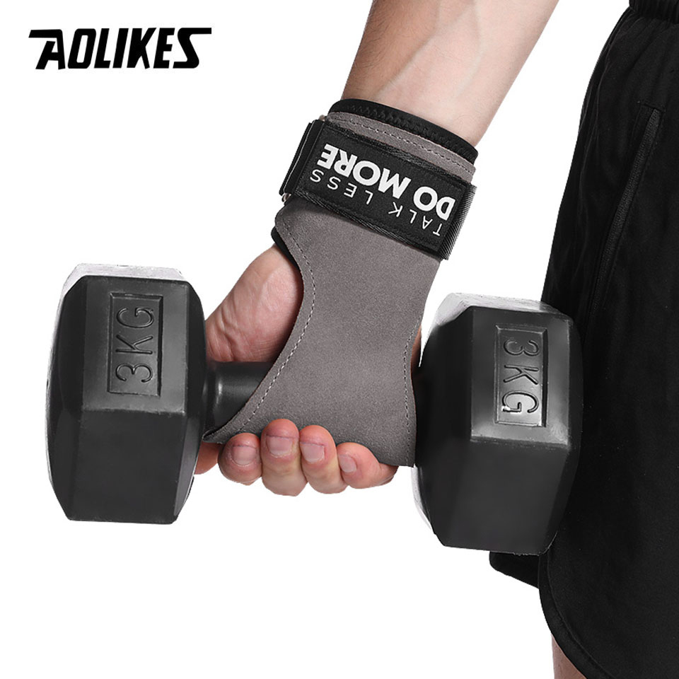 AOLIKES Cowhide Gym Grips Glov - Crossfit Workout With Equipment incelemesi ve fiyatı