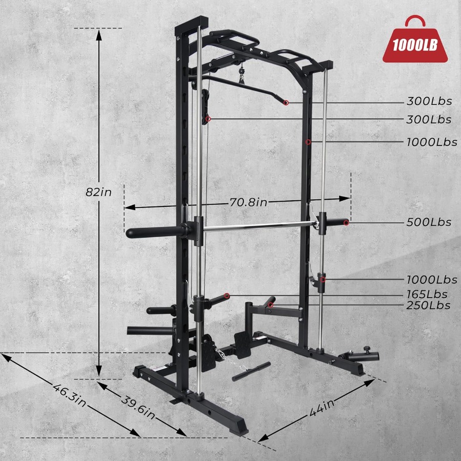 Smith Machine Power Rack with  - Landmine Barbell Attachment incelemesi ve fiyatı
