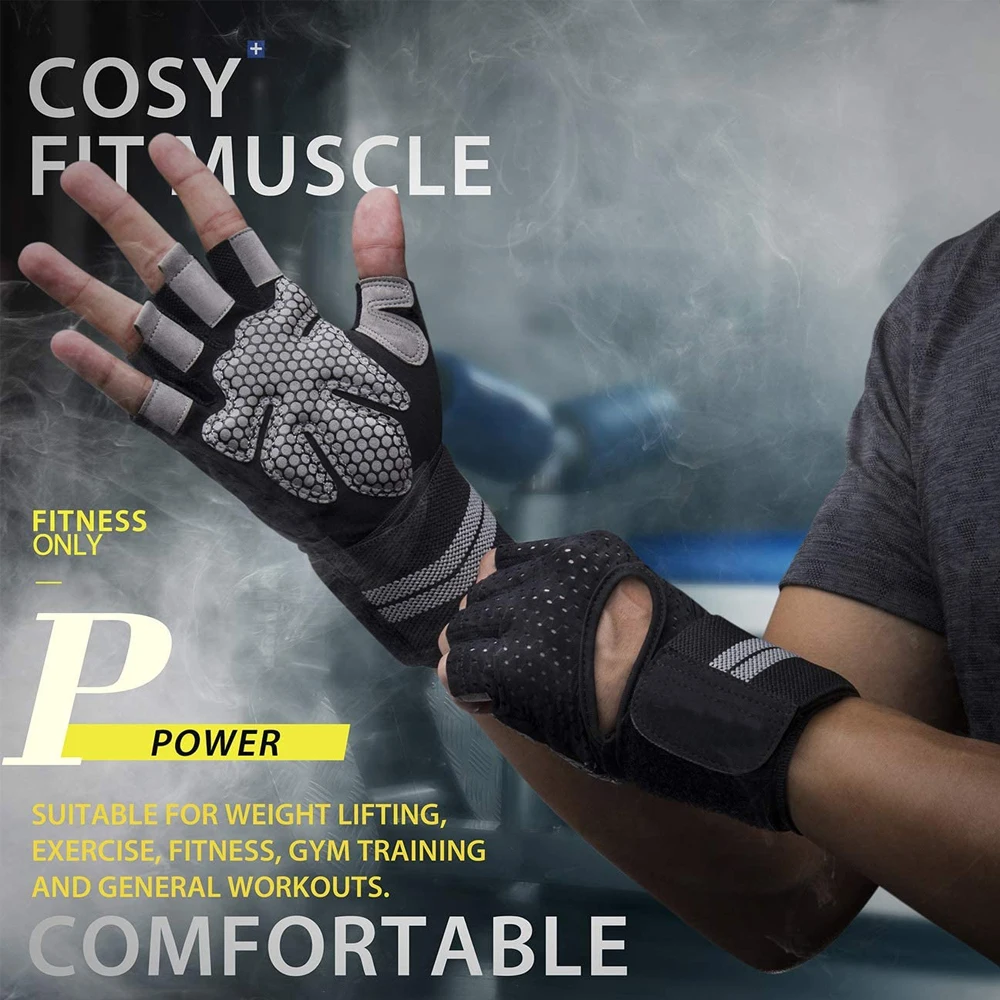 1Pair Half Finger Gym Fitness  - Crossfit Workout With Equipment incelemesi ve fiyatı