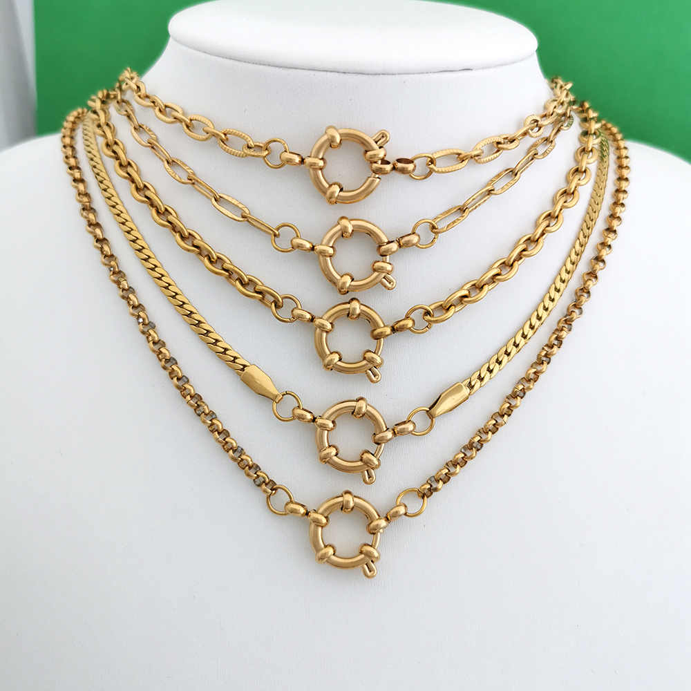 Spring Sailor Clasp Necklace W - Battle Rope Anchor incelemesi ve fiyatı