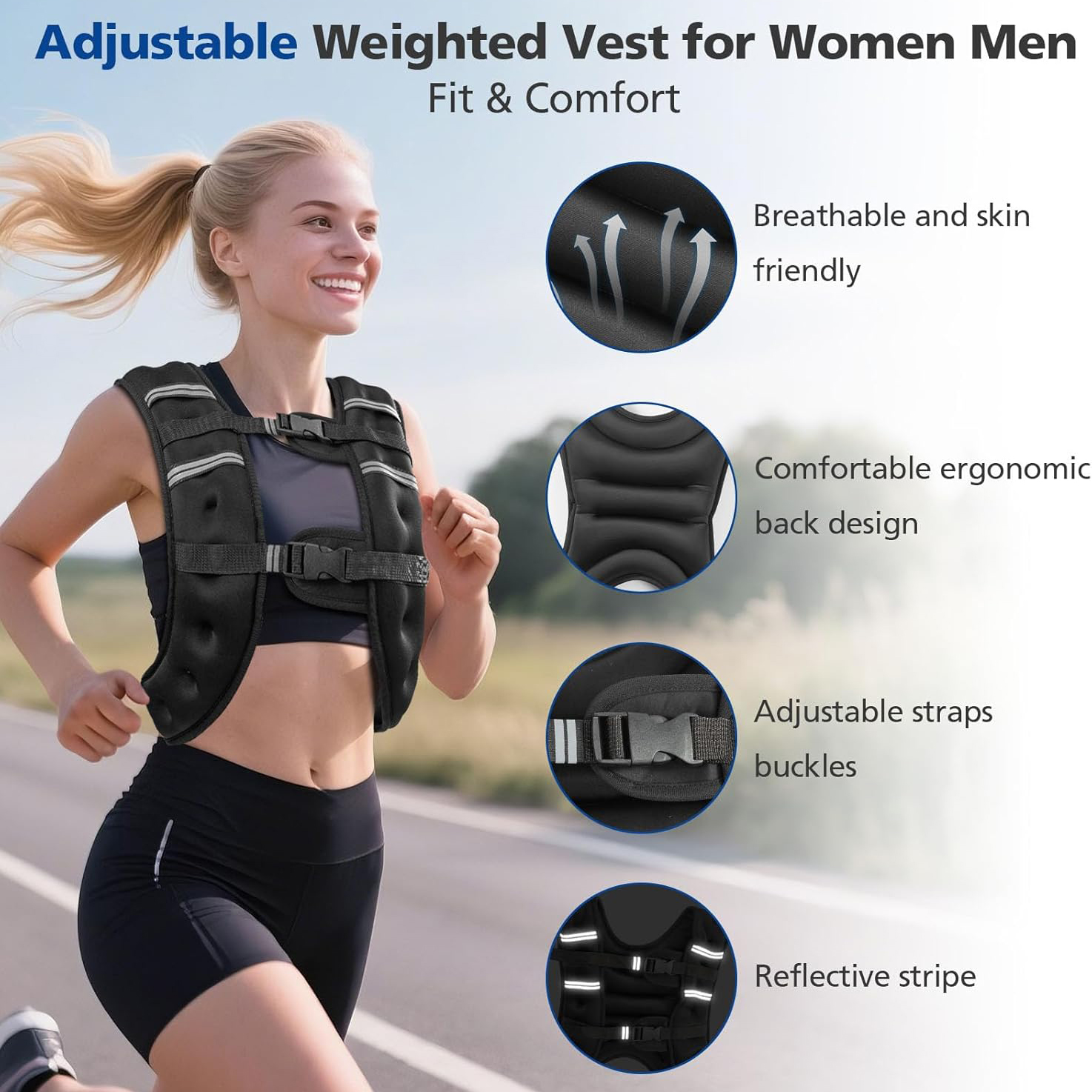 Weighted Vest with Reflective  - Crossfit Weight Vest incelemesi ve fiyatı